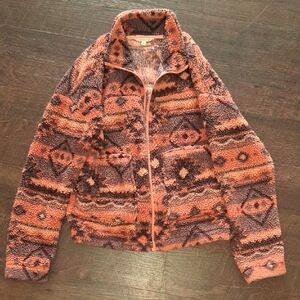 Marika Brown and Burnt Orange Vintage Inspired Jacket